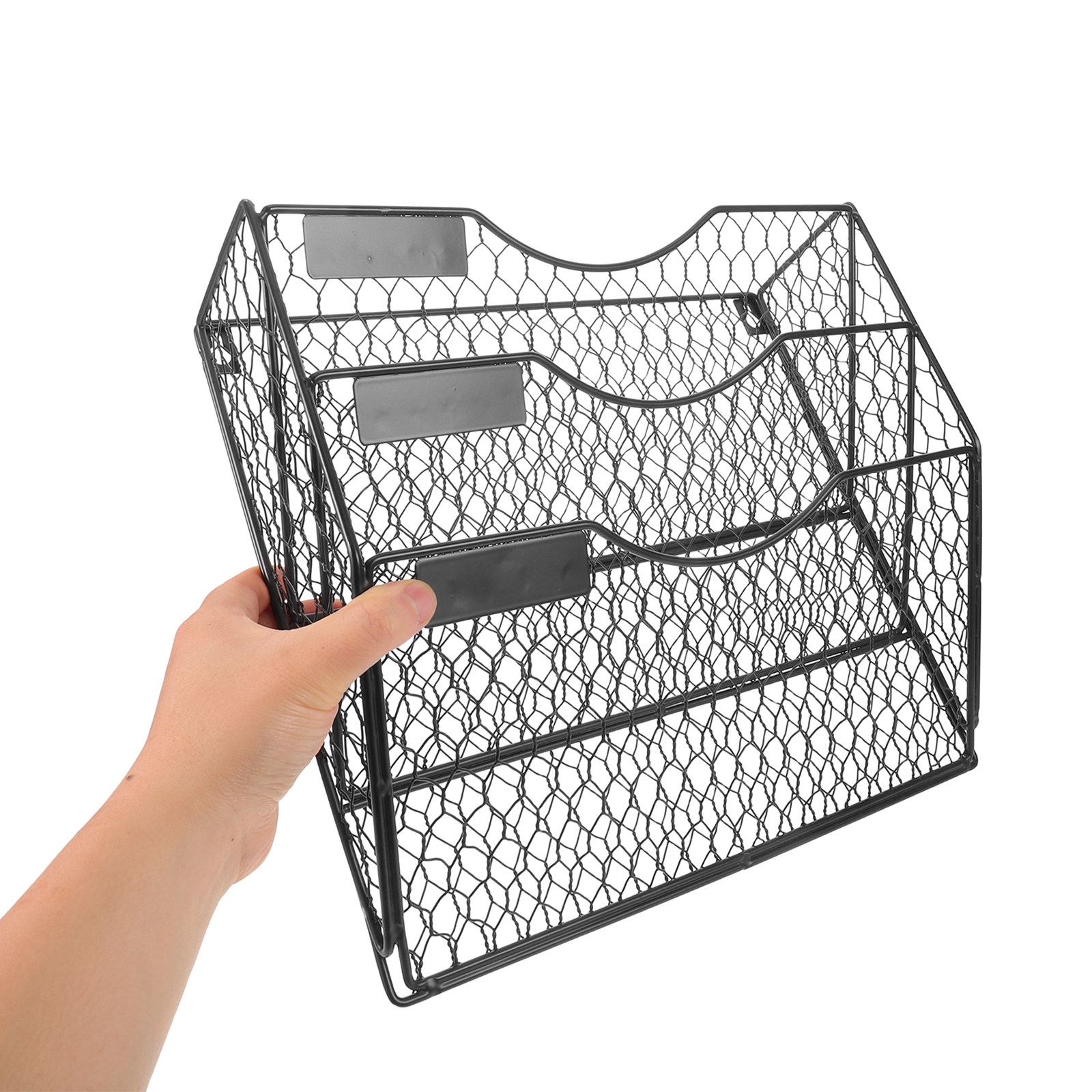 3 Tier Wall File Holder Mesh M - Magazine Holder Rack 评论和价格