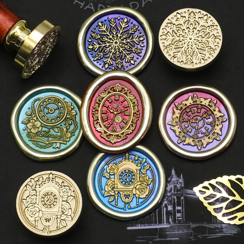 Retro Clock Wax Stamp Bear Rab - Wax Seal Stamp Set 评论和价格