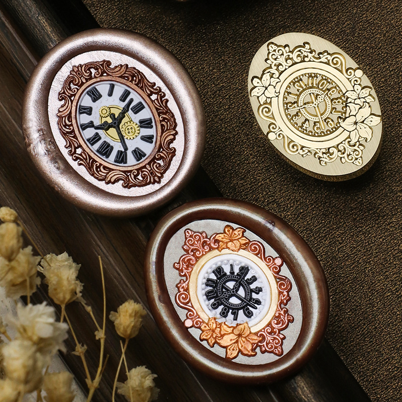 Retro Clock Wax Stamp Bear Rab - Wax Seal Stamp Set 评论和价格