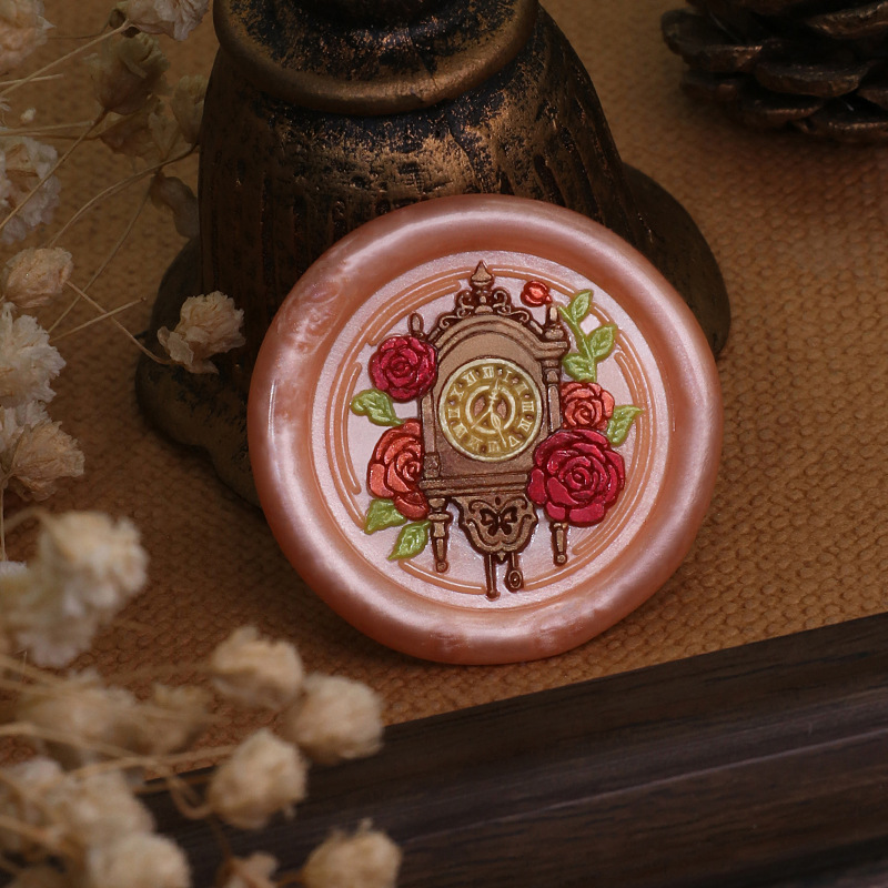 Retro Clock Wax Stamp Bear Rab - Wax Seal Stamp Set 评论和价格