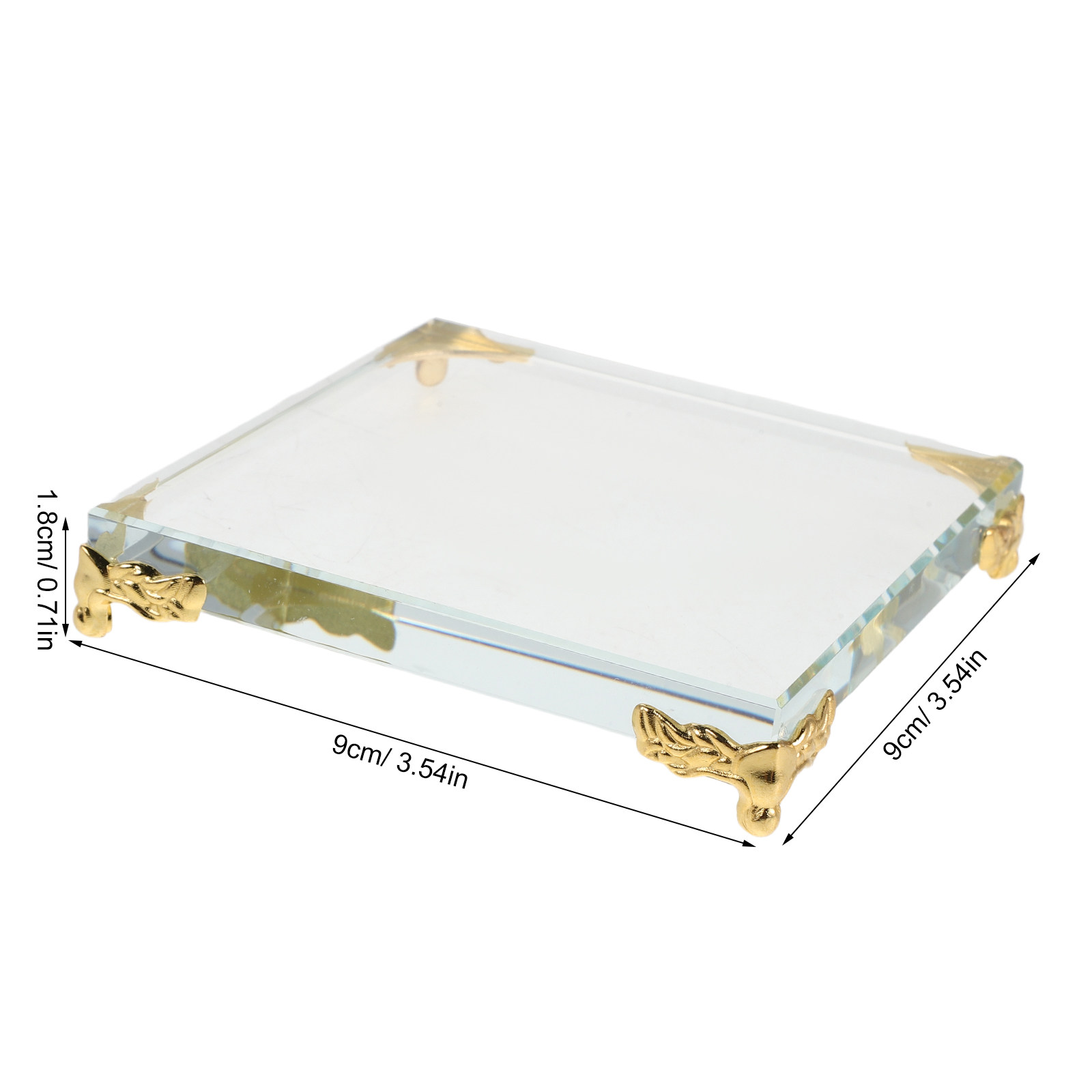 Square Crystal Paperweight Gol - Paper Weight Crystal 评论和价格